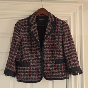Brooks Brothers Black and Red Tweed Blazer
